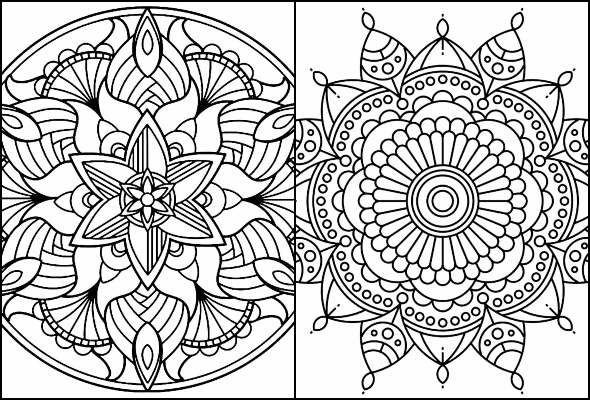 Coloriages de Mandala à imprimer et colorier
