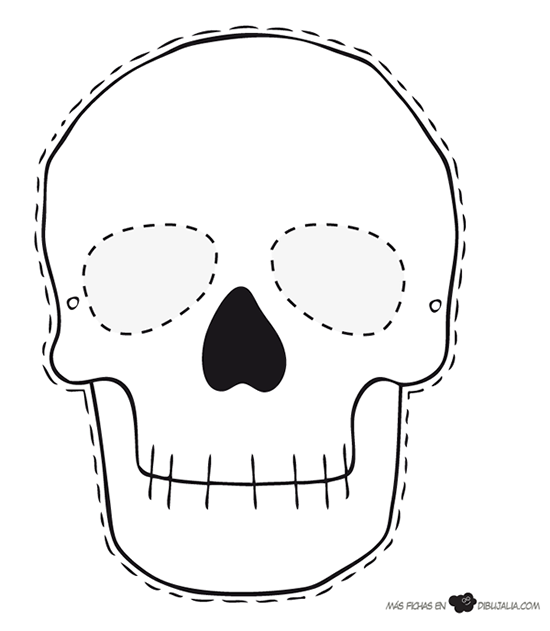 dessin de crâne à imprimer