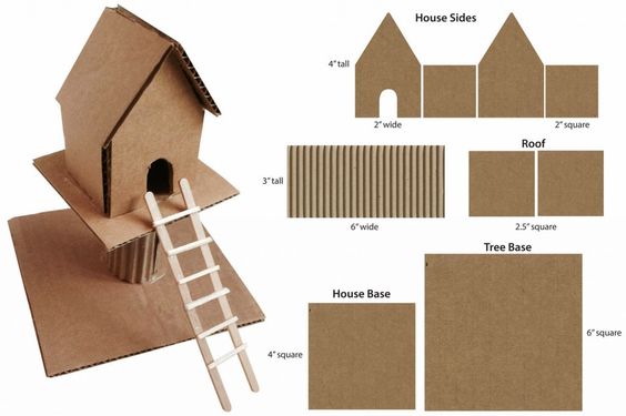 comment faire des maisons en carton