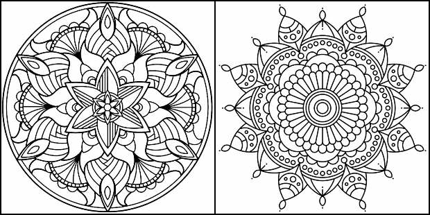 Coloriages de Mandala à imprimer et colorier