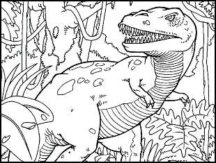 Coloriage T-Rex à imprimer