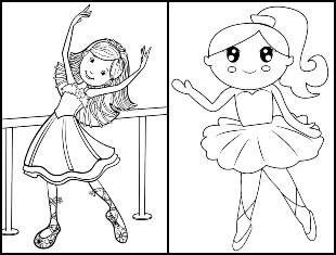 Coloriage ballerine