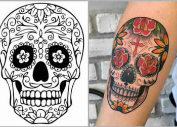 Coloriages de crâne à imprimer et colorier