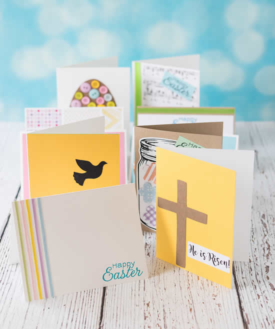 Cartes de Pâques avec du papier