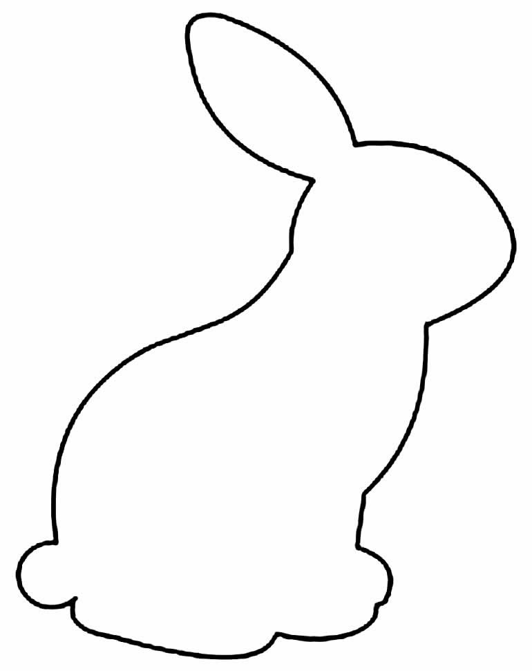 Modèle de lapin pour Pâques