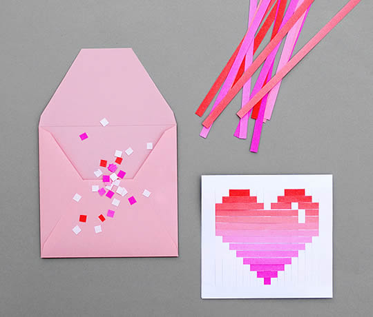 Comment faire un coeur pixelisé pour la carte de la Saint-Valentin