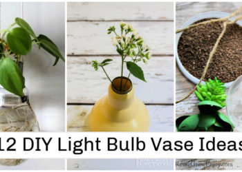 12 idées de vase à ampoule bricolage