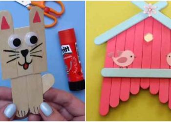 Artisanat créatif avec des bâtons de popsicle