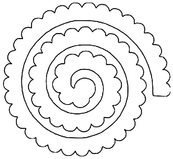 Moule à fleurs en spirale