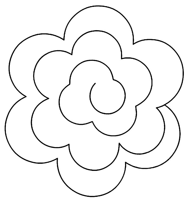 Moule spirale fleur