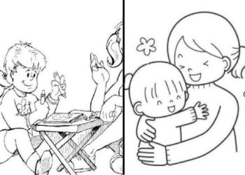 Coloriage de la fête des mères