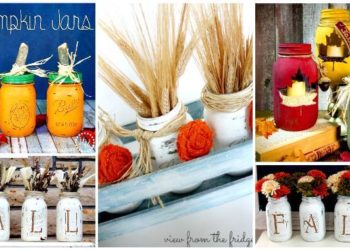50 artisanats uniques en pot Mason pour le décor d’automne