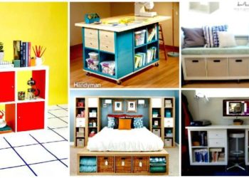 60+ IKEA Kallax Shelf Hacks ou DIY Expedit Shelf