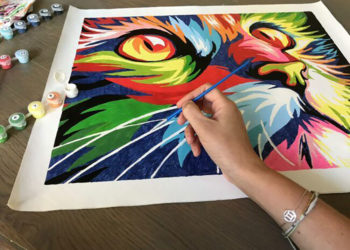 Fournitures pour les débutants qui souhaitent essayer des projets de peinture par numéro