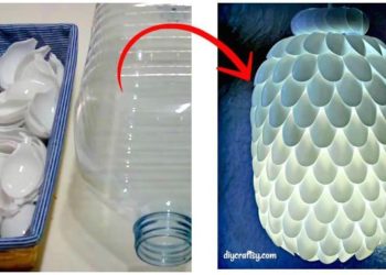 Lampe cuillère en plastique bricolage – Comment faire