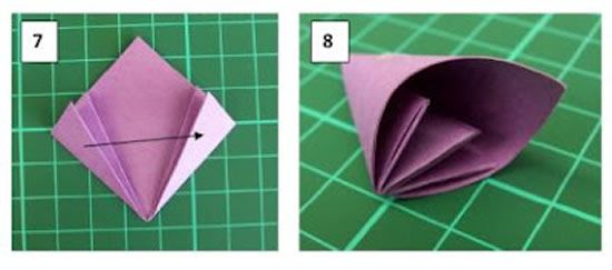 Créer une fleur avec la technique de l'origami