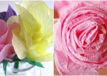 Comment faire une fleur en papier crépon étape par étape