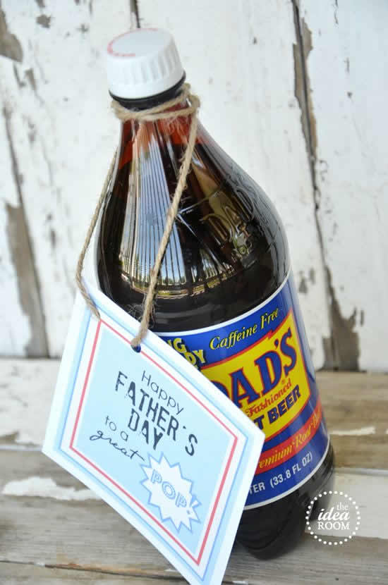 Décoration avec des bouteilles pour la fête des pères