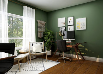 Où placer un bureau dans un bureau à domicile ?