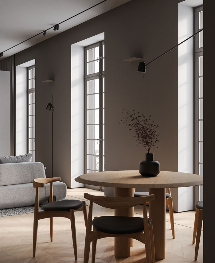 Projet de conception d'appartement Fog par Bezmirno Architects brouillard bezmirno architectes 6