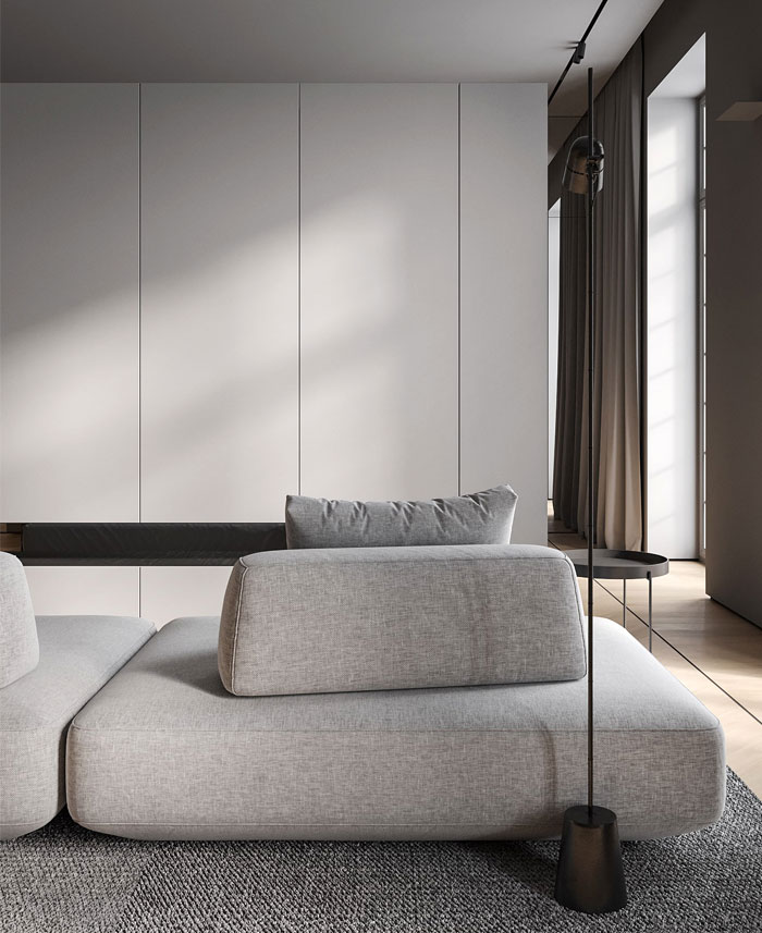 Projet de conception d'appartement Fog par Bezmirno Architects brouillard bezmirno architectes 17