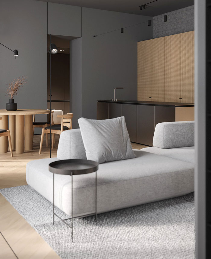 Projet de conception d'appartement Fog par Bezmirno Architects brouillard bezmirno architectes 14