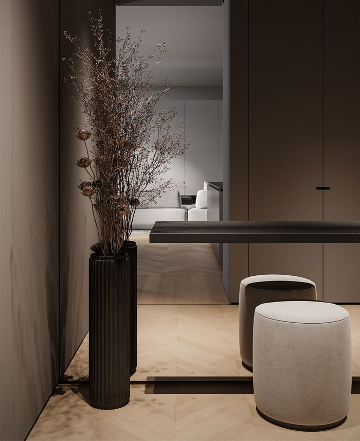 Projet de conception d'appartement Fog par Bezmirno Architects brouillard bezmirno architectes 7