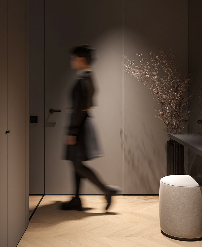 Projet de conception d'appartement Fog par Bezmirno Architects brouillard bezmirno architectes 8