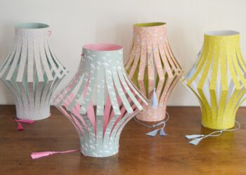 Comment accrocher des lanternes en papier ?