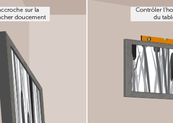 Comment accrocher un grand tableau ?