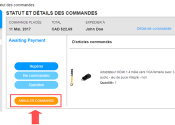 Comment annuler une commande en magasin ?