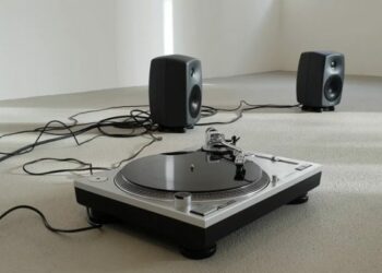 Comment brancher enceinte sur platine vinyle ?