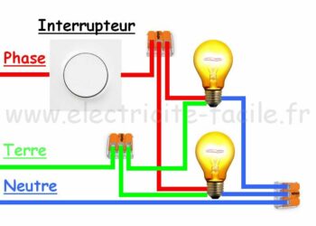 Comment brancher plusieurs lampes sur une seule arrivée électrique ?