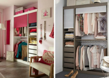 Comment cacher un dressing sans porte ?