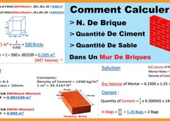 Comment calculer la quantité de sable ?