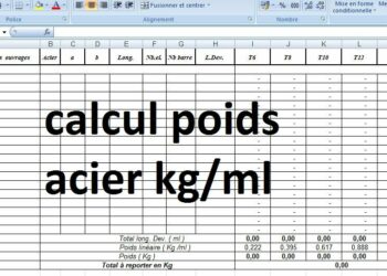 Comment calculer le nombre de barre de fer ?