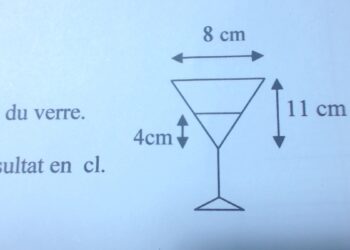 Comment calculer le volume d'un verre ?