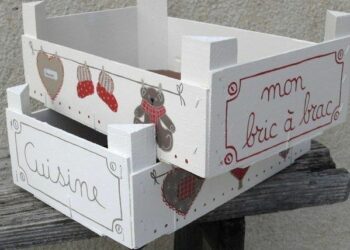 Comment customiser une petite cagette ?