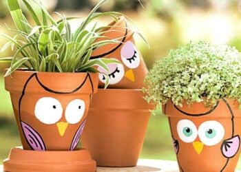 Comment décorer des pot de fleur en terre cuite ?