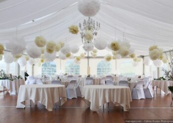 Comment décorer le plafond d'une salle de mariage ?