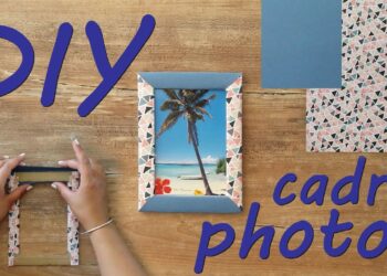 Comment décorer un cadre photo en carton ?