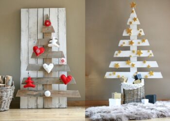 Comment décorer un petit sapin en bois ?