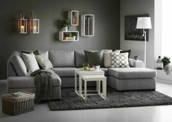 Comment décorer un salon gris et blanc ?