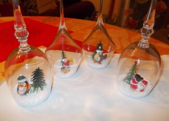 Comment décorer un verre à pied pour Noël ?