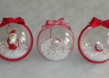 Comment décorer une boule de Noël transparente ?