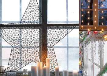 Comment décorer une fenêtre pour Noël ?