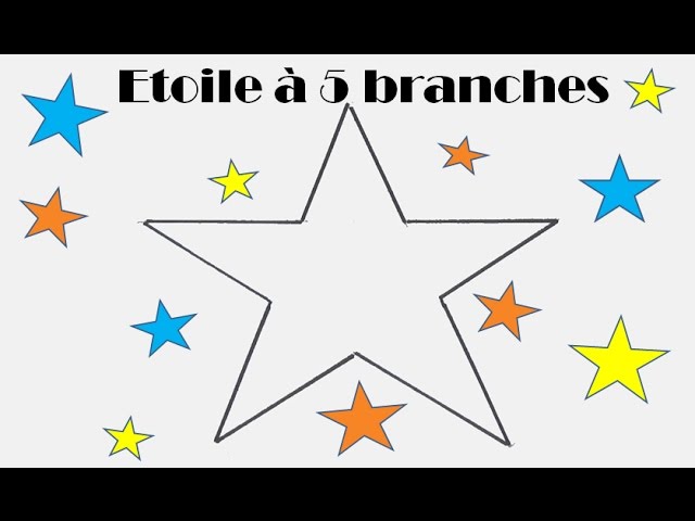 Comment dessiner une étoile à 5 branche