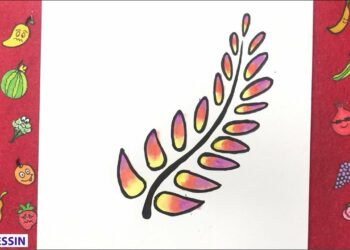 Comment dessiner une feuille facilement ?
