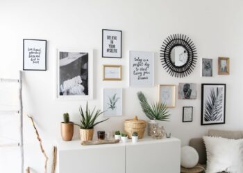 Comment disposer des photos dans un grand cadre ?