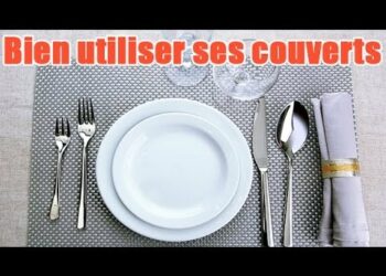 Comment disposer les couverts à la fin du repas ?